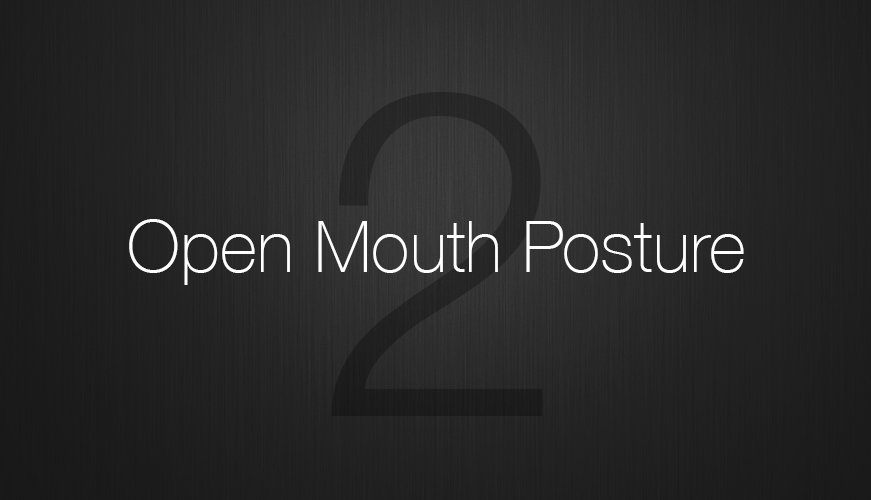 Open-mouth-posture