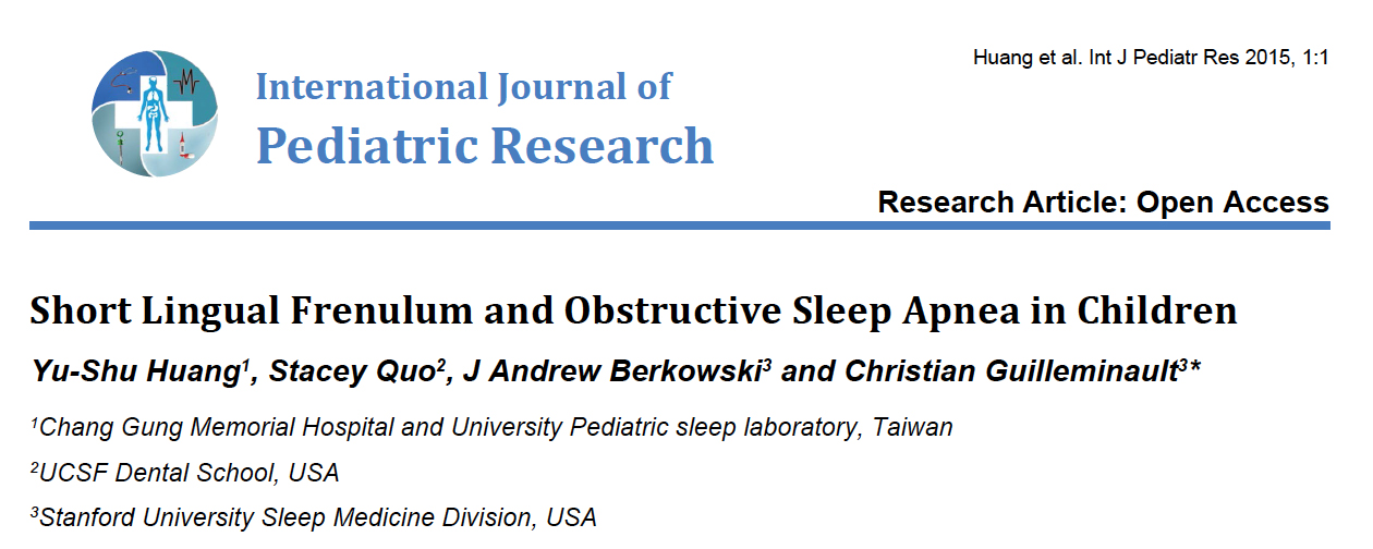 Short lingual frenulum