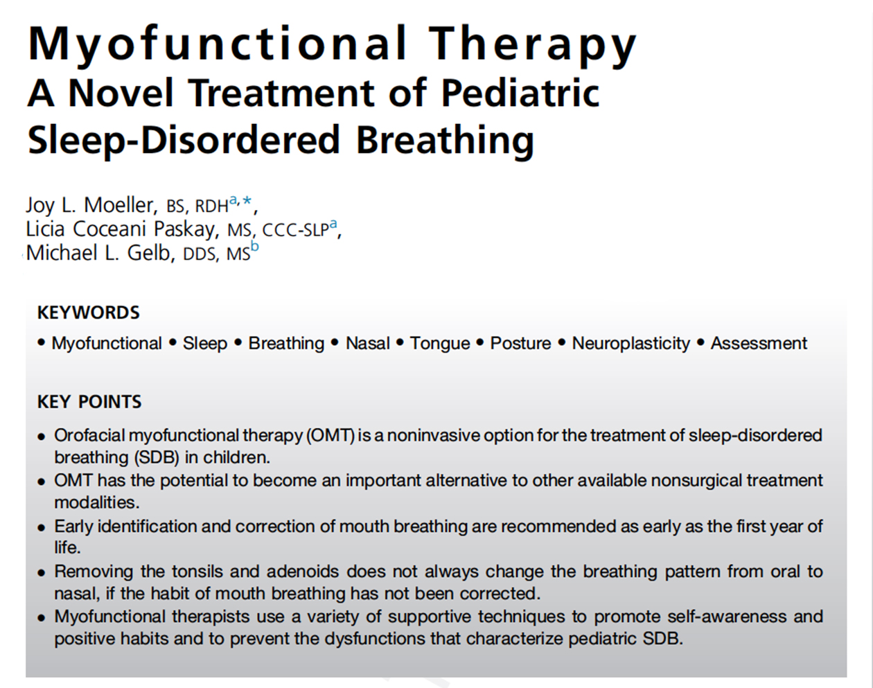 novel treatment of pediatric